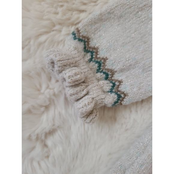 Tommy Bahama 3-6 Month Knit Ruffle Reindeer Christmas Sweater Dress - Picture 2 of 5